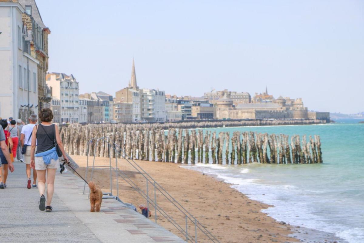 Lostra 2 - Appartement Avec Mezzanine, Front De Mer A Cancale Sur Le Port De La Houle 外观 照片