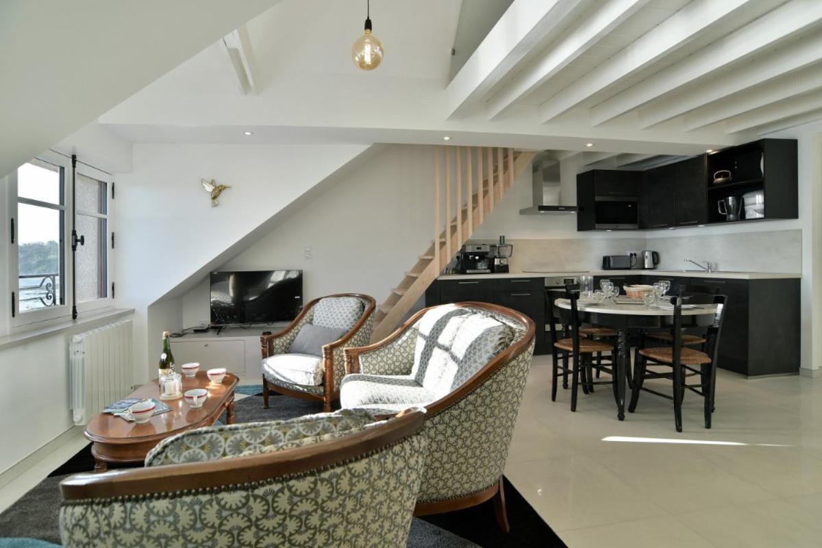 Lostra 2 - Appartement Avec Mezzanine, Front De Mer A Cancale Sur Le Port De La Houle 外观 照片